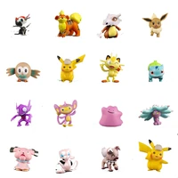 pokemon pikachu sableye rockruff anime figures genuine bulk goods action figure collection cute model toy gift for children