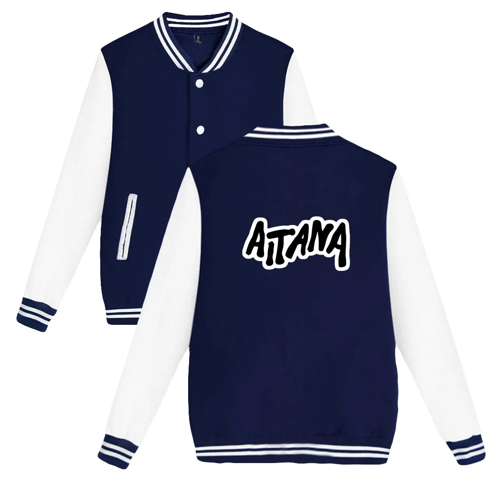 Aitana Ocana Men Baseball Uniform Fashion Clothes Oversized Sweatshirt Hip Hop Jacket Singer Trend Cosplay | Мужская одежда