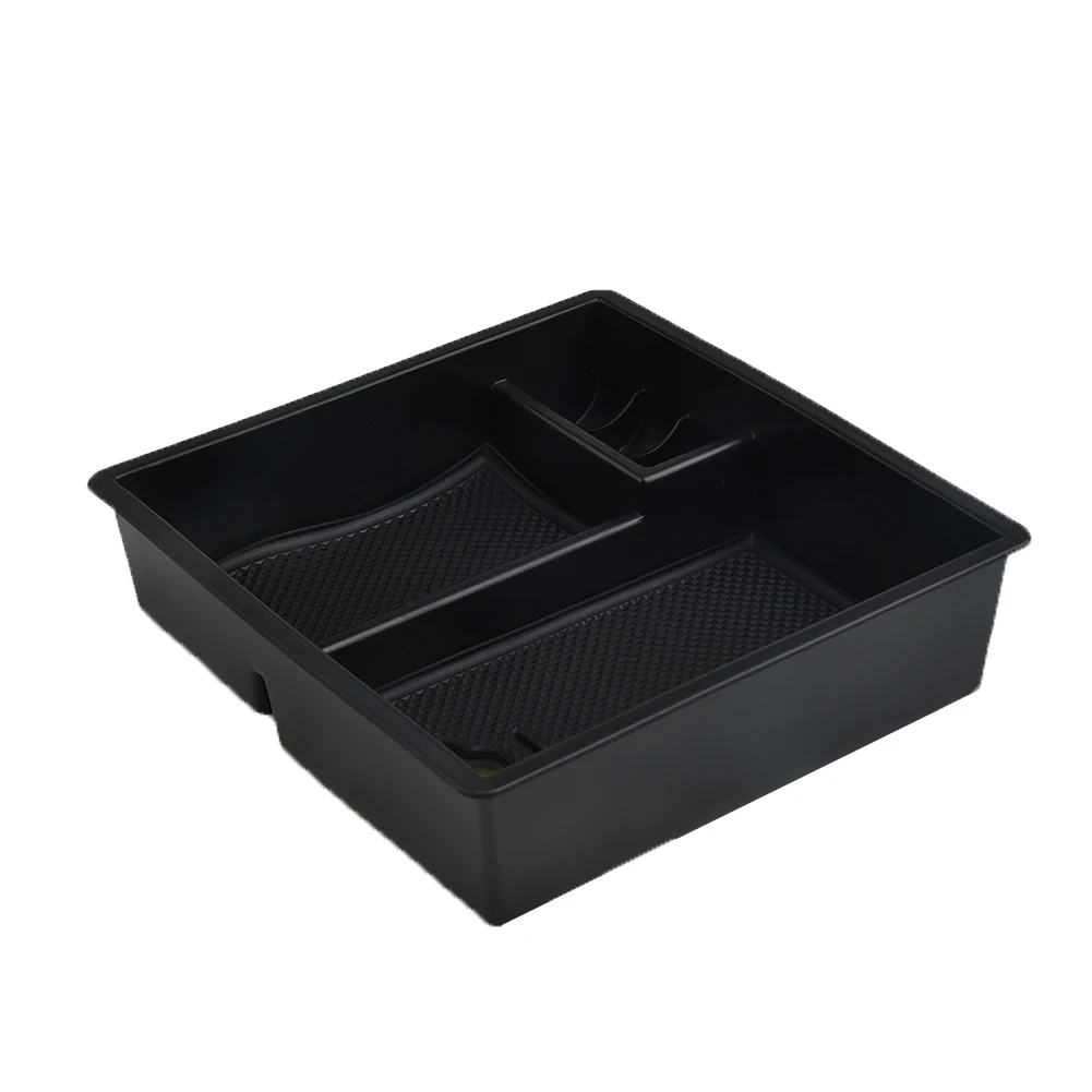 

Black Armrest Center Storage Box For Toyota Hilux 2004-2014 With non-slip mats Accessories Parts black Console