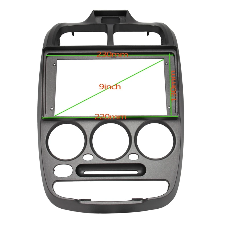 

9 Inch Car Stereo Radio Fascia Audio Frame GPS Navigation Panel DVD Frame Dashboard Adapter for 1999 Hyundai Verna