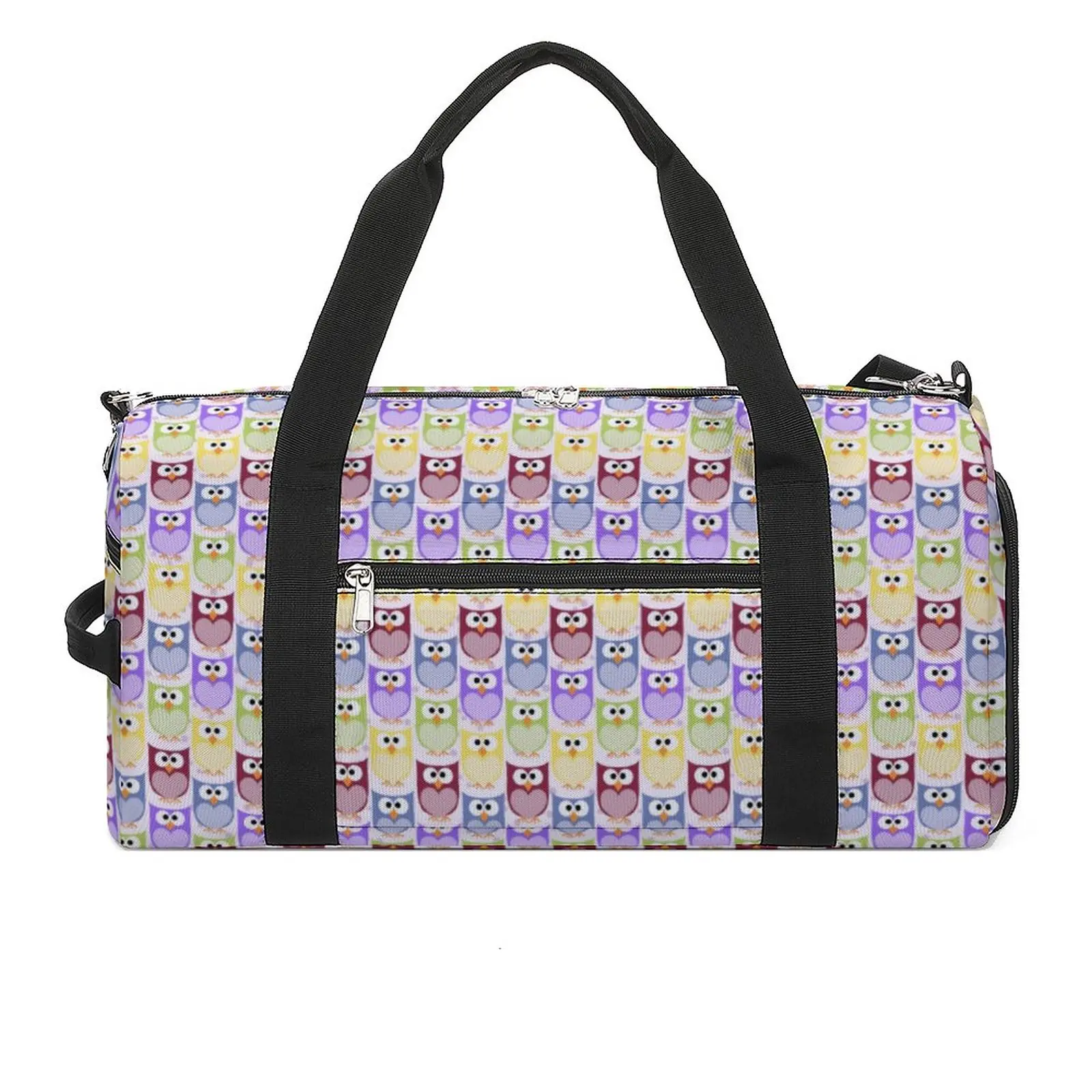 

Cartoon Owl Gym Bag Cute Baby Animals Training Sports Bags Male Female Printed with Shoes Graphic Fitness Bag Weekend Handbags