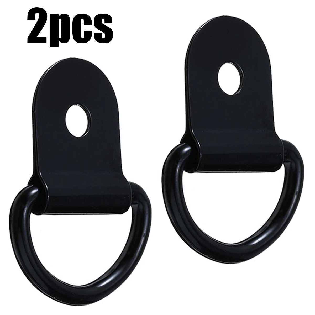 

2/4/6 шт. черный D-образный крюк, анкерное кольцо, железное кольцо из нержавеющей стали для грузовых прицепов для легковых автомобилей, грузовых прицепов, лодок RV