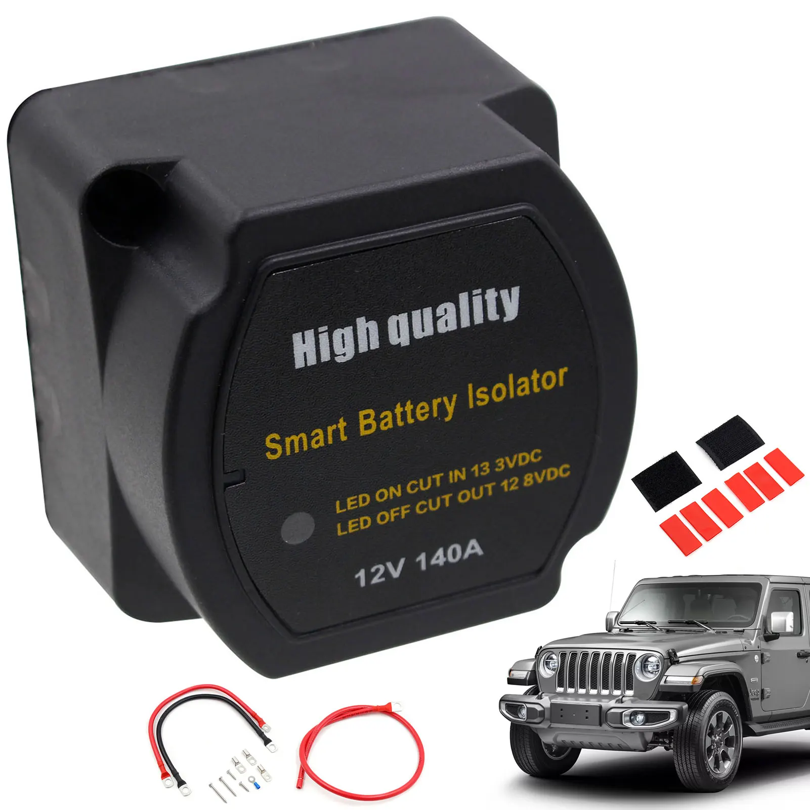 

12V 140 Amp Voltage Sensitive Relay Dual Smart Battery Isolator Kit VSR Intelligent Split Charge Relay For Trucks SUVs ATV UTV