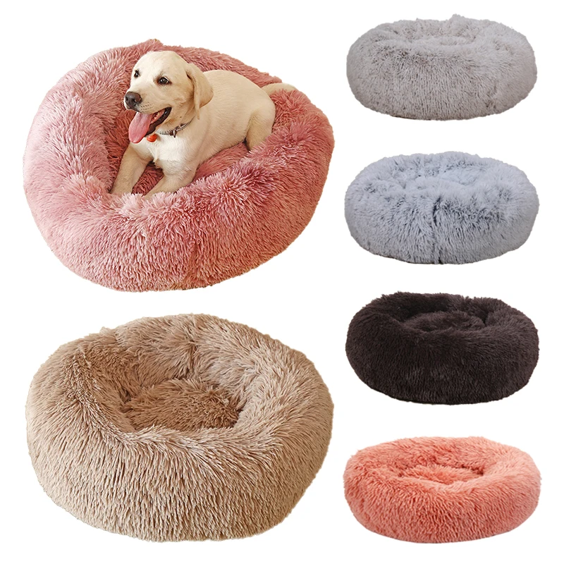 Donut Dog Sofa Bed Washable Pet Bed Mats Plush Pet Bed House for Small Large Dogs Cats Round Mat Warm Sleeping Net Pet Supplies