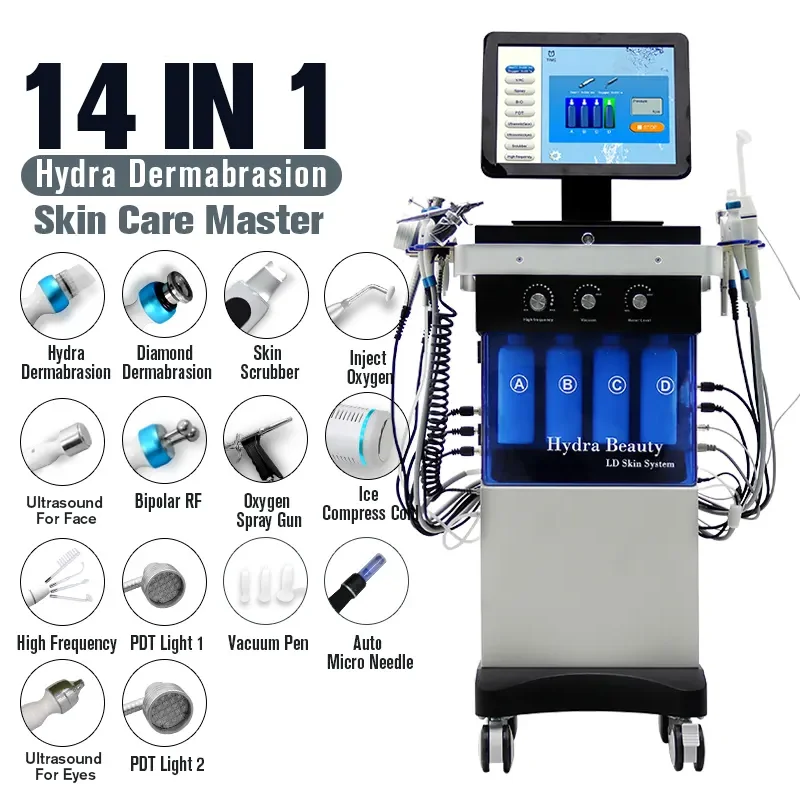 

Beauty Products Hydro Machines Hydra Oxygen Facial Microdermabrasion Diamond Dermabrasion Glow Machine Spa Equipment