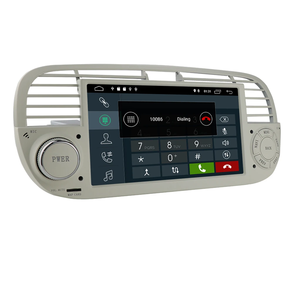 

7inch Car Player RCA Wire Harness Car Carplay Stereo Radio GPS RDS WIFI For Fiat 500 2007-2014 High Definition 1080P
