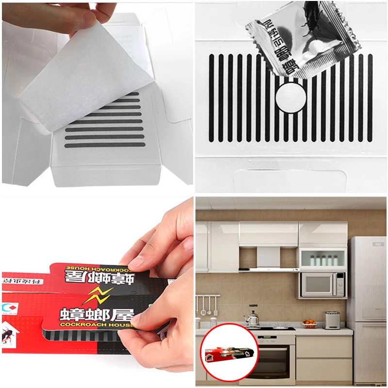 5 шт. ловушка для тараканов убийца домашняя приманка клейкая лента помещений