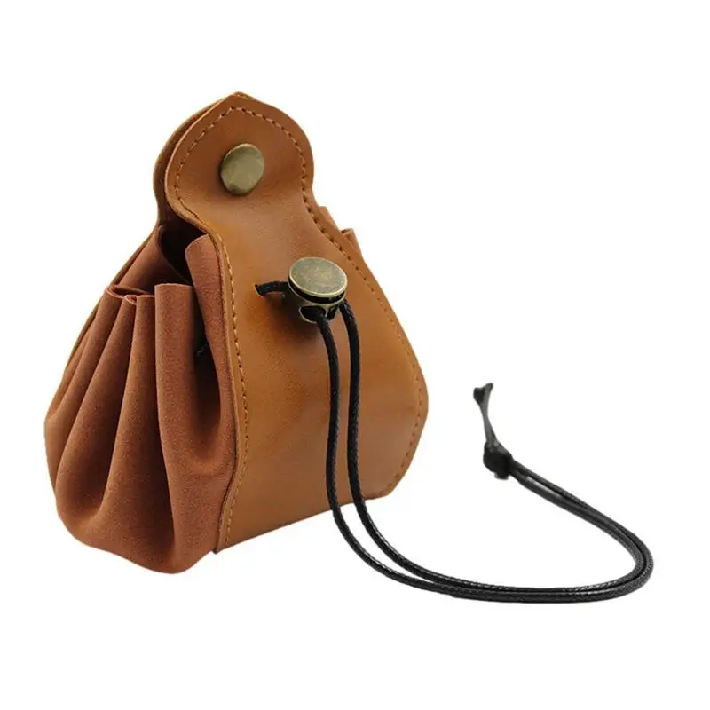 

PU Velvet Dice Storage Bag Colored Dice Purse Foldable Storage Box Dice Tray PU Leather Folding Hexagon Key Coin Storage Case