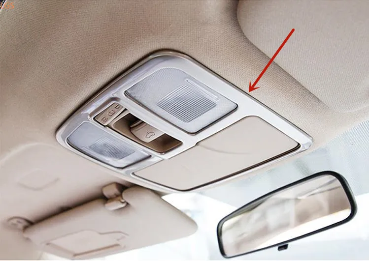 

For Hyundai IX35 2010-2016 ABS Chrome Front reading light Decorative frame Decorative stickers protection Car styling