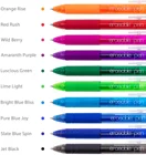 Ручки для блокнота многоразовые стираемые с гелевыми черными и красными чернилами, 0,5 мм