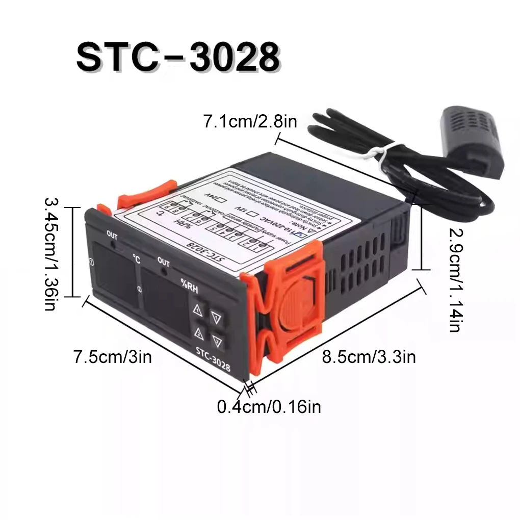 220 В постоянного тока 12 24 термометр для инкубации и измеритель влажности точного