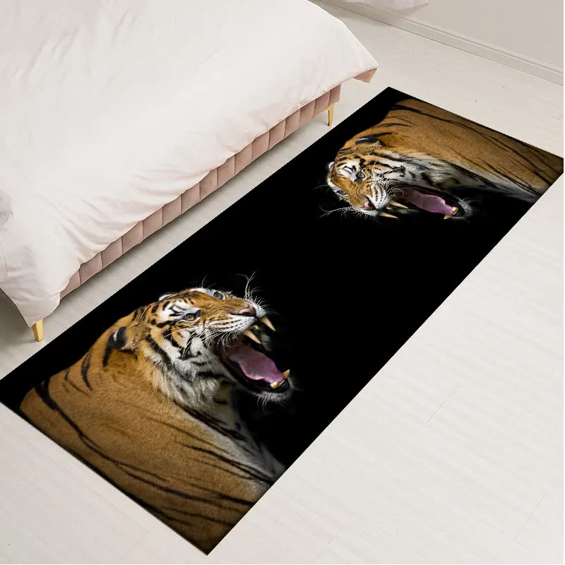 Современный кухонный коврик для входной двери в спальню тигровый фланелевый