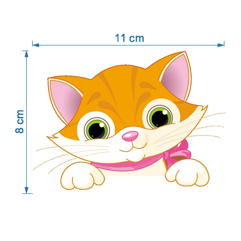Мультфильм слон котенок панда розетка переключатель Настенная Наклейка