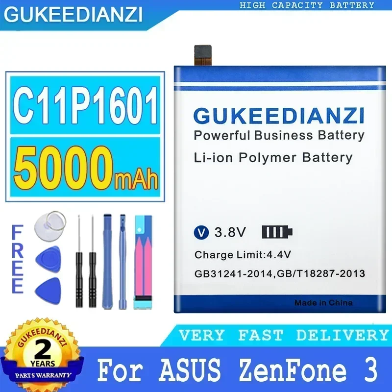 Аккумулятор мобильного телефона для ASUS ZENFONE 3 ZENFONE3 ZE520KL Z017DA ZenFone live ZB501KL A007 смартфон