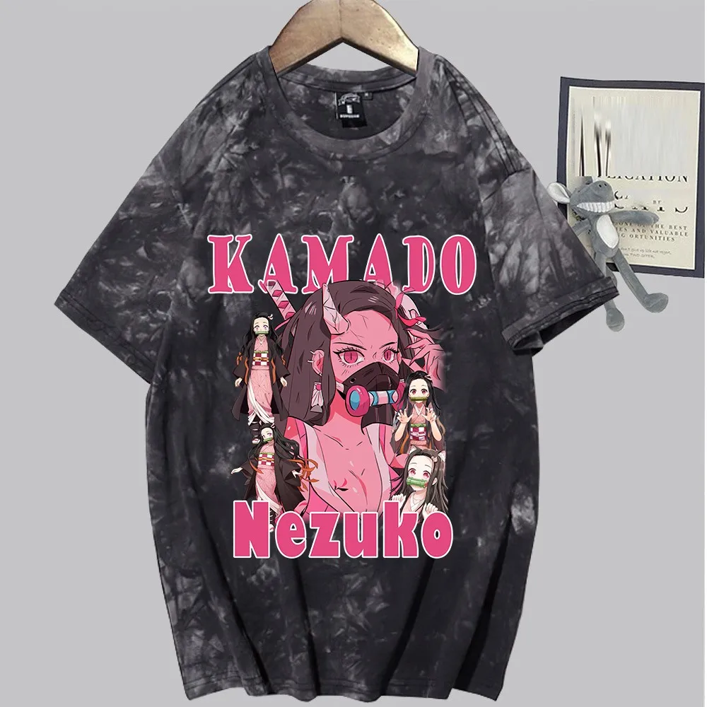 

Fashion Kamado Nezuko Demon Slayer Tee Men Short Sleeve Slayer Kimetsu No Yaiba Kamado Nezuko T Shirt Zenitsu Manga Tshirt
