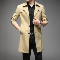 thoshine brand spring autumn men trench coats superior quality male fashion outerwear jackets long plus size 6xl