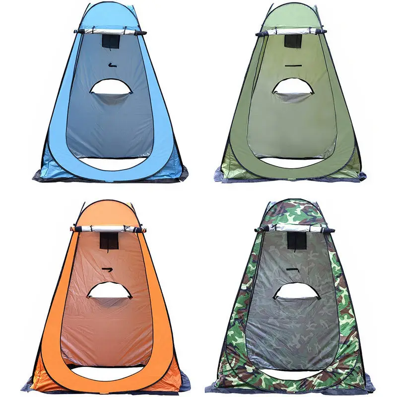 1-2 Person Portable Pop Up Shower Privacy Shelter Tents with 2/3 Windows Shower Toilet Tent Outdoor Dressing Room Beach Shelter