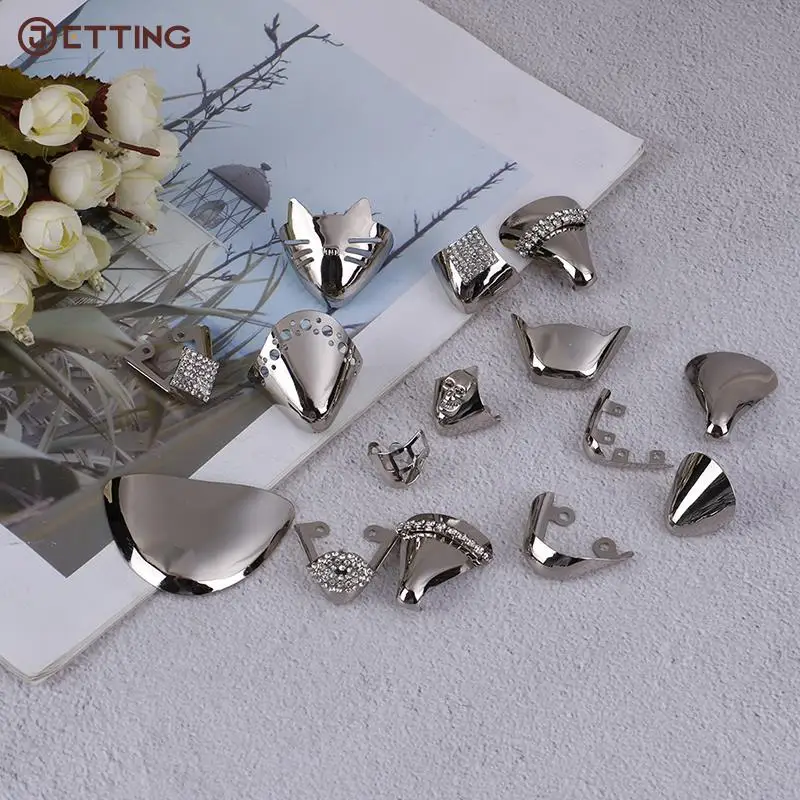 

1Pair Metal Shoes Toe Protection Shoe Decorations High Heels Shoe Broken Repair Accessories