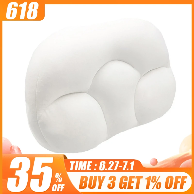 

3D All Round Sleep Pillow Cloud Neck Sleep Pillow Neck Support Ergonomic Center Egg Groove Design Soft Breathable Decompression