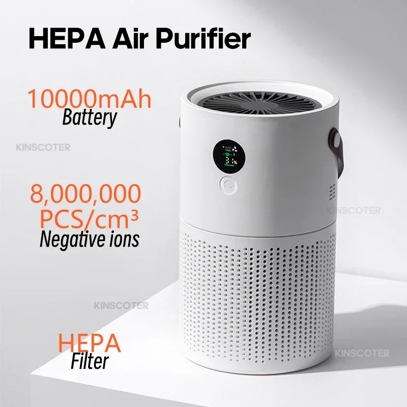 

Household HEPA Air Purifier Wireless Portable Air Cleaner Adsorption Of Pm2.5 Dust Formaldehyde For Pollen Allergy Sufferers