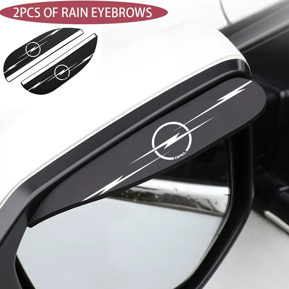 

2Pcs For OPEL Car side Mirror waterproof Sun Visor Rain Eyebrow Auto Car Rear View Side Rain Shield Styling Accessories