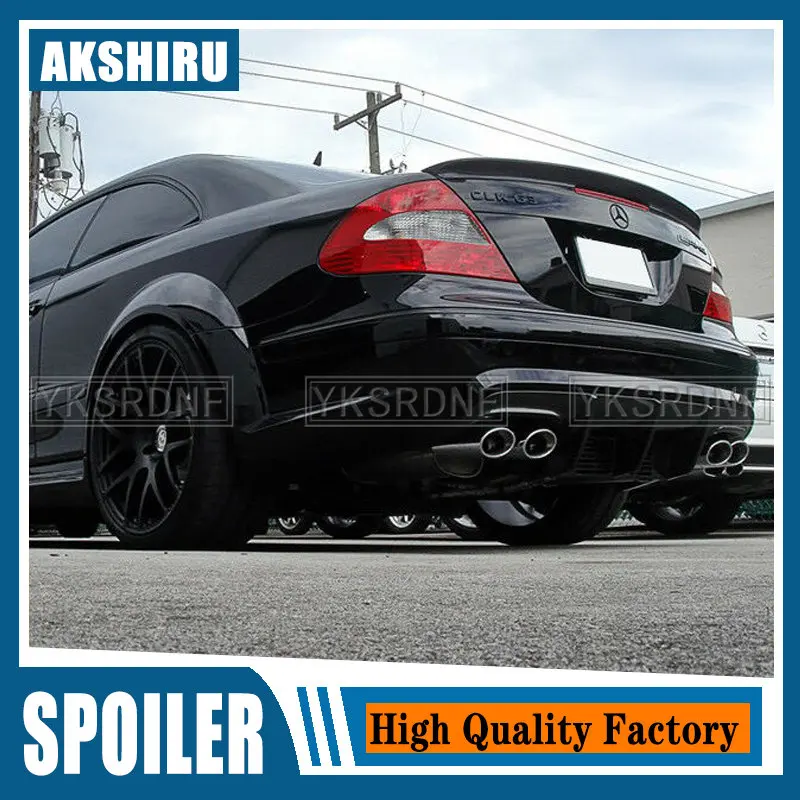 

Спойлер для багажника автомобиля Benz W209 CLK200 280 350 55 63, из углеродного волокна/искусство, аксессуары для заднего багажника, спойлер 2004-2007