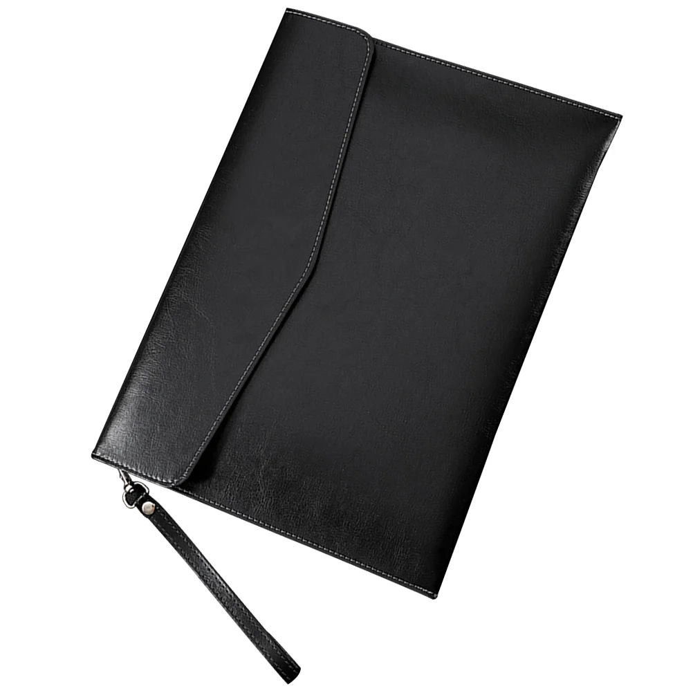 

File Bags Buckle Pouch Safe Pouches File Bag For File Pu Office High-capacity Holder