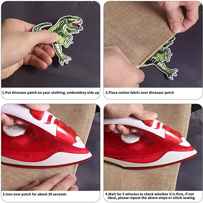 Патчи с вышивкой динозавра патчи для одежды детской в стиле парка Юрского
