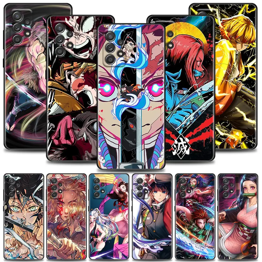 

Cute Demon Slayer Anime Comic Japan Phone Case For Samsung Galaxy A72 A52 A32 A02s A12 A42 A71 A51 A31 A21 A11 A01 A02 A03 Cover