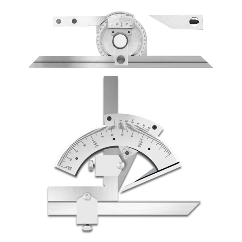 

Protractor Metal Angle-Finder Goniometer Angle Ruler Stainless Steel 0-360degree