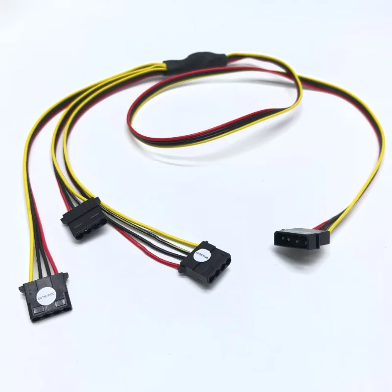 Компьютер ATX 4-контактный IDE Molex HDD DVD кабель питания от одного до 3-портового разветвителя 1–3 удлинительный провод питания 16AWG (art.: 3920ced40fc8e) - 3920ced40fc8e