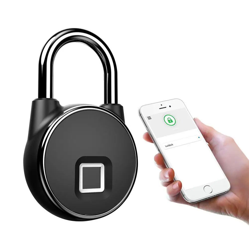 

For Tuya Fingerprint Padlock Bluetooth APP Storage Cabinet Small Lock For Dormitory Warehouse Door Anti-Theft Security Lock