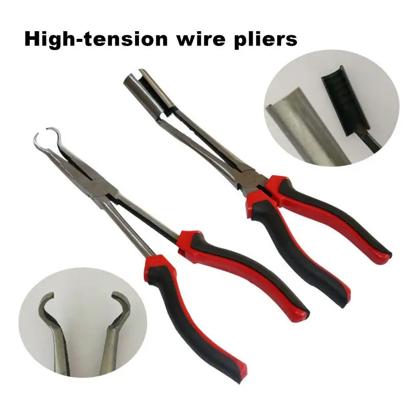 

Car Long Nose Spark Plug Pliers With Bended Tips High Quality Carbon Steel Pliers Electrician Craft Hand Tool Set Car Accessory