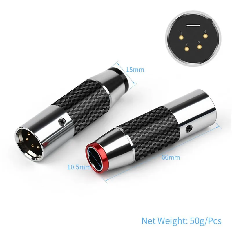 4-контактный разъем XLR Cannon штекер для наушников микрофона аудиокабеля колонки