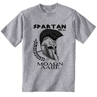 spartan leonidas warrior molon labe mens t shirt short sleeve 100 cotton casual t shirts loose top size s 3xl