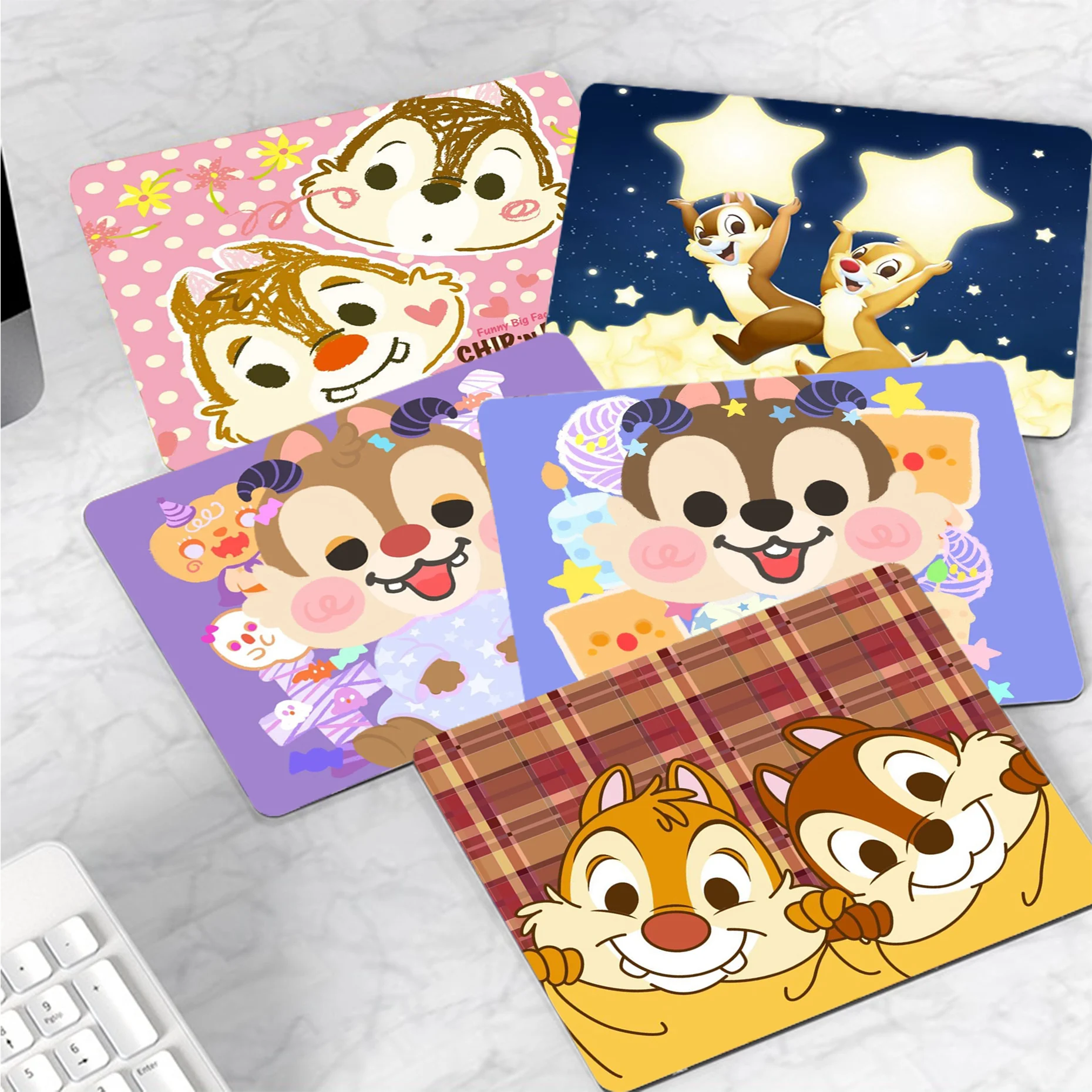 

Disney Chip 'n' Dale 20x25cm Thickened Mouse Pad Gaming Keyboard Table Mat Office Supplies Room Decor Office Desk Accessories