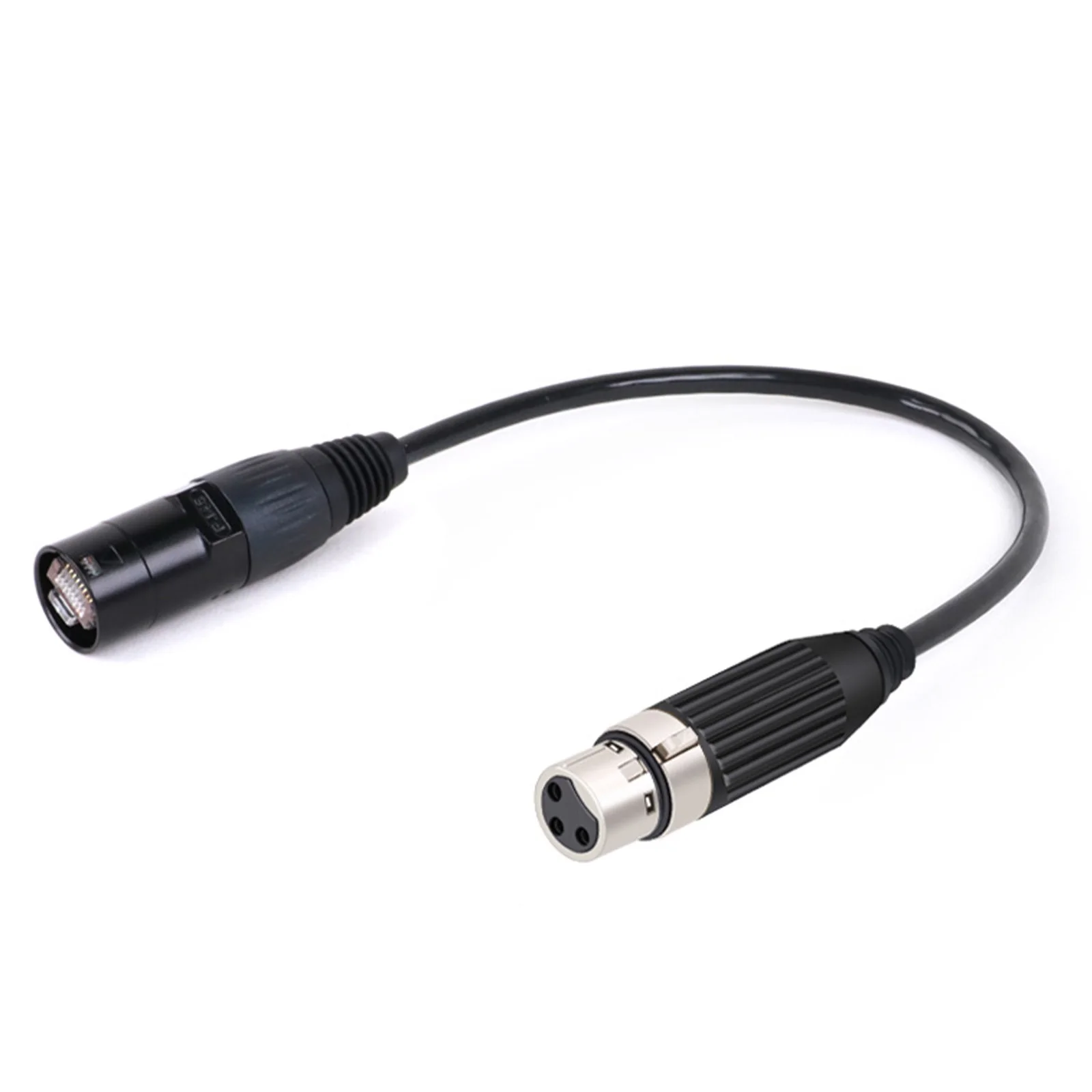 1 шт. Штекерный ethernet RJ45 к 3-контактному гнездовому кабелю XLR разъем из цинкового