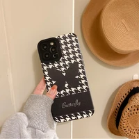 trendy brand butterfly phone cases for iphone 13 12 11 pro max xr xs max 8 x 7 se 2020 lady girl shockproof soft silicone shell