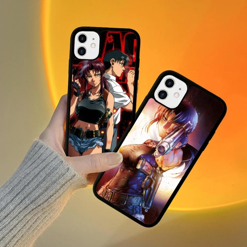BLACK LAGOON Phone Case Silicone PC+TPU For iPhone 11 12 13 14 15 16 Plus Pro Max Cover