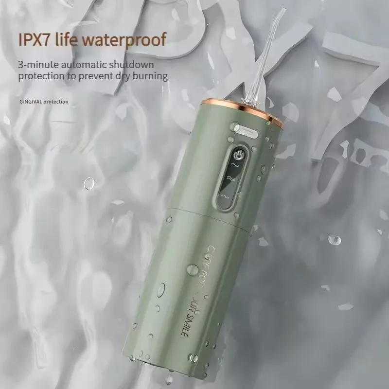 Водяная нить, USB перезаряжаемый ирригатор для полости рта, 280 мл, электрическая чистка зубов, 3 режима, водонепроницаемый ирригатор, портативный резервуар для воды, чистка (art.: 3920d03166ffe) - 3920d03166ffe