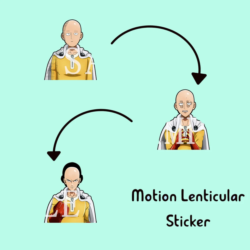 

Аниме ONE PUNCH-MAN, наклейка с мультяшным принтом Накано Сайтама, автомобильная наклейка, водонепроницаемые наклейки, наклейка для ноутбука, дом...