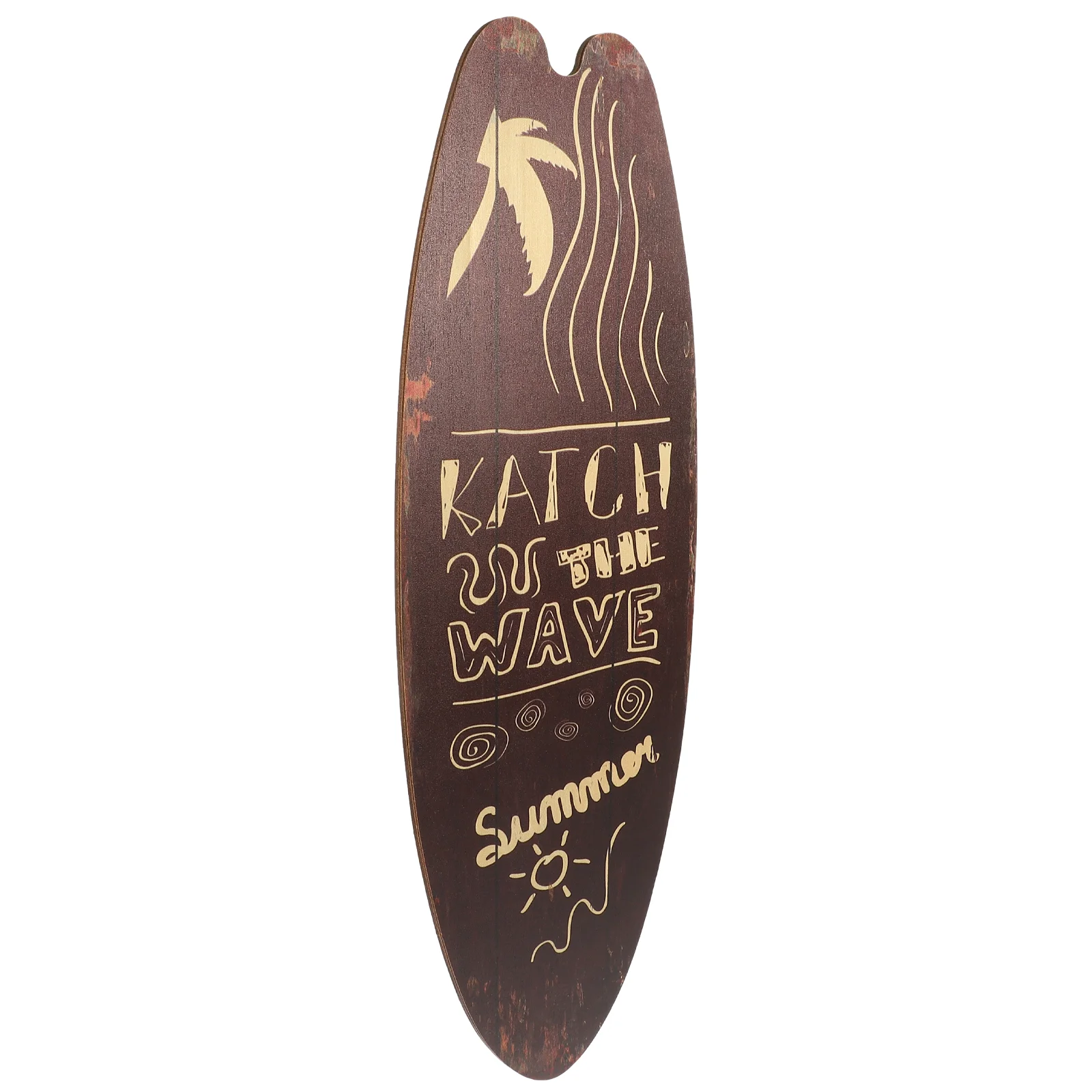 

Surfboard Wooden Sign Wall Craft Ocean Theme Ornament Bar Pendant Plaque Hawaii Room Decor Farmhouse Beach Summer Home