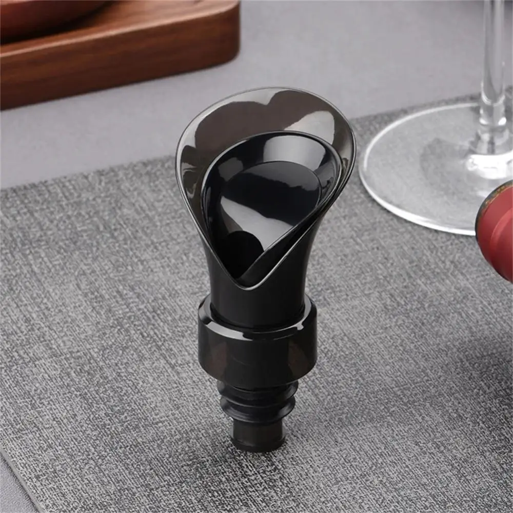 

2 In 1 Red Wine Stopper Bar Accessories Flower Shape Pouring Decanter Silicone Wine Keep Fresh Seal Bottle Stopper Dropshipping