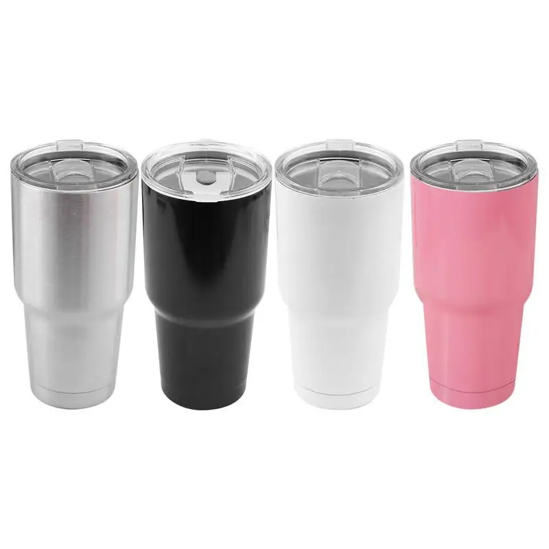 

Stainless Steel Coffee Tumbler 30 Oz Double-layer Large Capacity Water Bottle With Straw Lid Vacuum Insulated Cup For Outdoors