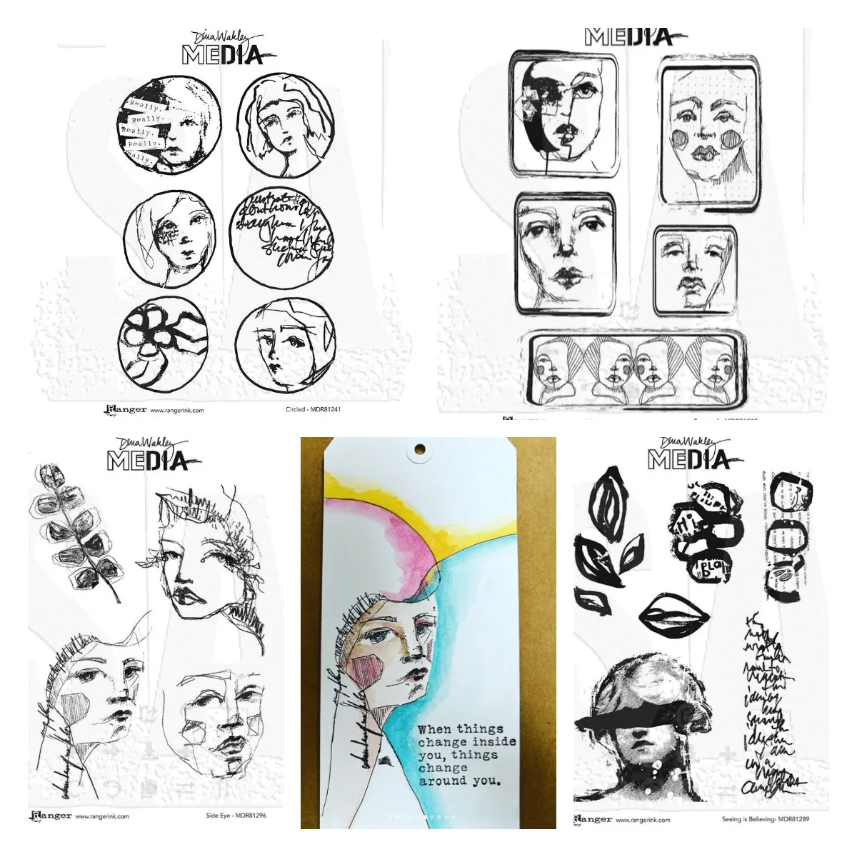 

Exquisite Woman Face Series Stamps for DIY Scrapbooking Crafts Cut Maker Photo Album Template Handmade Decoration