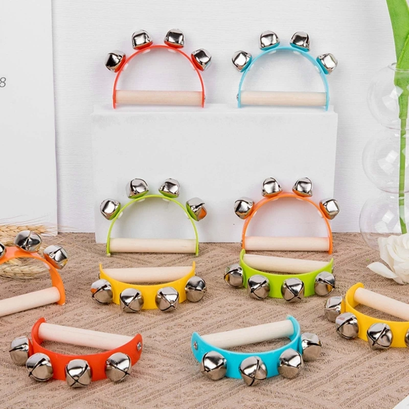 

Kids Jingle Bell Finger Training Toy Percussion Instruments Wrist Bells Baby Finger Training Toy Wrist Bells Rattle Toy