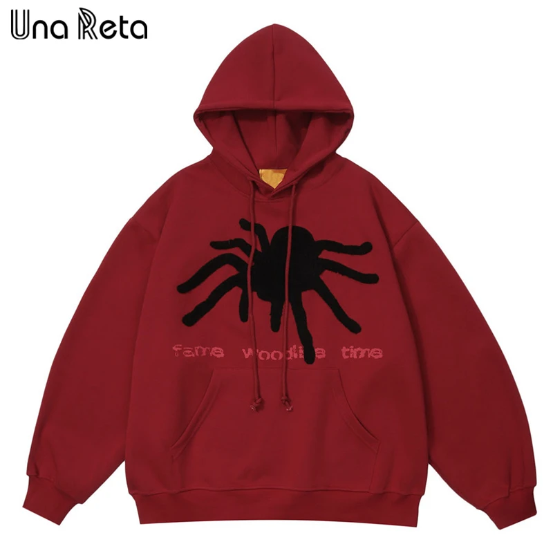 

Una Reta унисекс Толстовка Осень Зима Harajuku пуловер с капюшоном хип-хоп граффити Принт Свободные негабаритные толстовки для мужчин