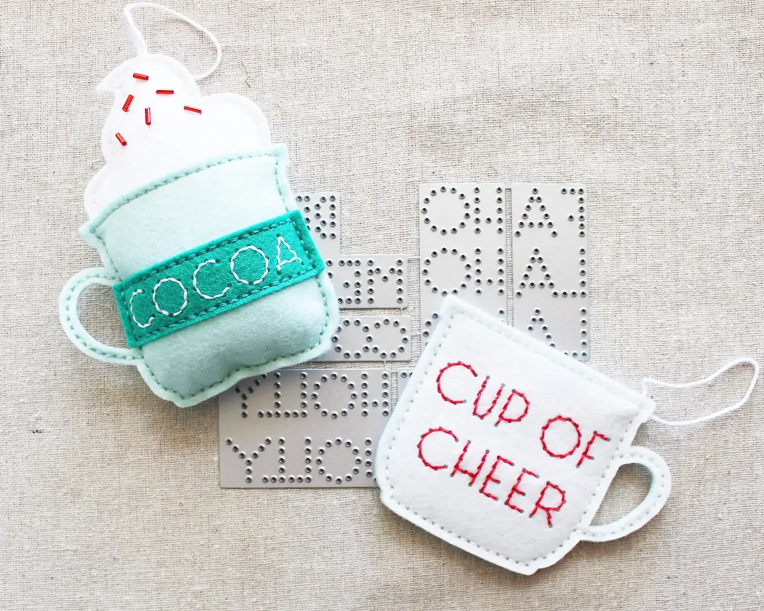 Новинка 2024 рождественская чайная чашка комбинированные металлические штампы