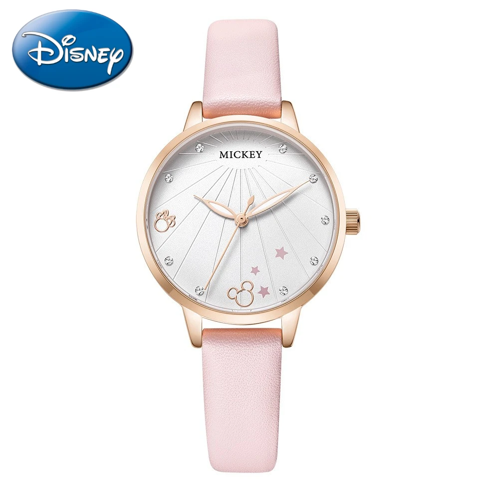 Disney Gift With Box Official Women New Quartz Watch Micky Minnie Mouse Cute Clock Ladies Reloj Mujer Zegarek Relojes Sumergible enlarge