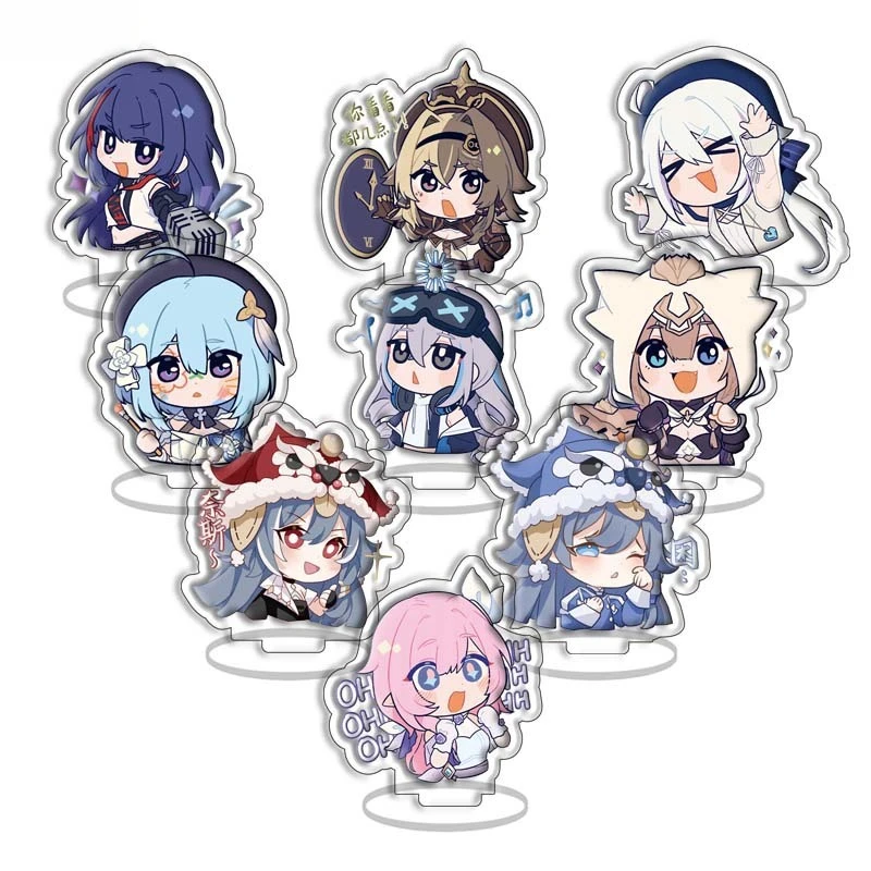 9 шт. игра Honkai Star Rail фигурка на акриловой подставке модель мультяшной